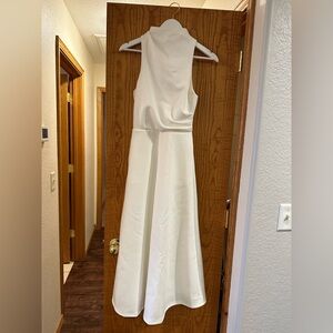 Showpo white high neck dress. Size 2.